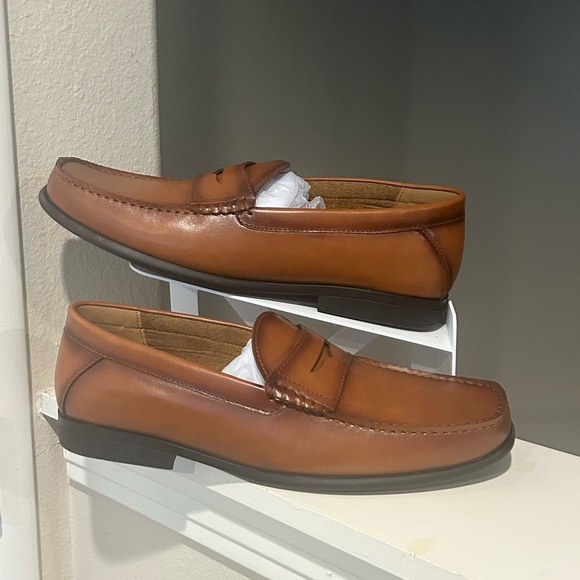 Jousen Milan Other - Jousen Milan Mens Loafers Shoes Tan Brown Slip On Size 13 NEW Amy3055